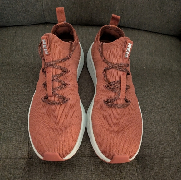 REI Co-op Beyonder Trail Sneaker Womens Coral Lace Up Hiking Knit Shoe Sz 10 - Picture 3 of 8